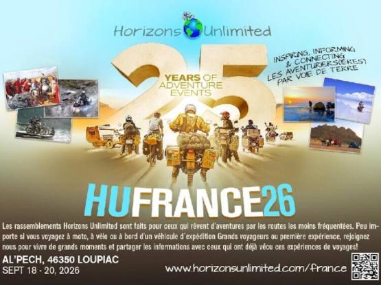 Package Rental Special Week end 18 - 21 Septembre 2025 Horizons Unlimited