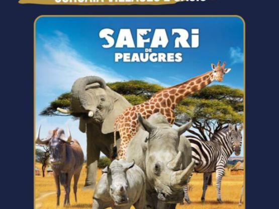 Alojamiento y entrada Safari de Peaugres