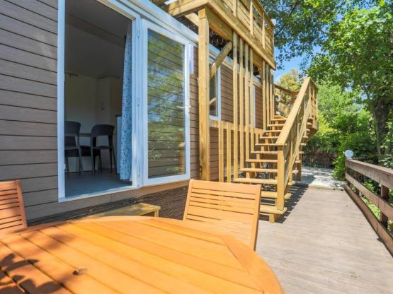 Mobil home Confort + 23m² (2 habitaciones) - aire acondicionado + terraza vista de los viñedos