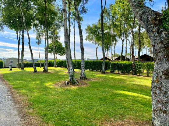 Parcela Especial excursionista andando o ciclista con tienda