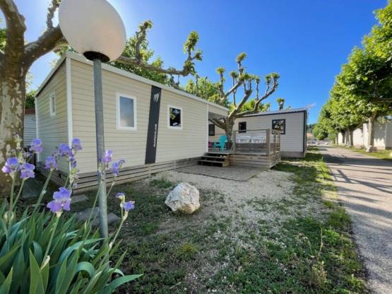 Mobil-home RAPIDHOME 2018 Alizé 2 habitaciones - Terraza semi-cubierta