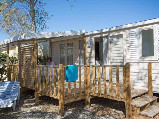 Mobilhome MAGNOLIA 26m² (2 habitaciones) con terraza + aire acondicionado