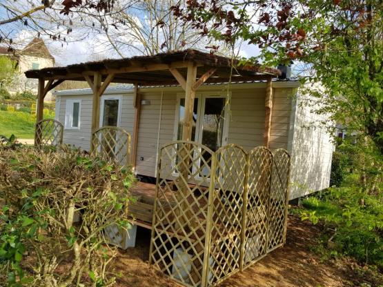 Mobilhome 2 habitaciones PADIRAC LUXE 30 m2 + Terraza semi-cubierta