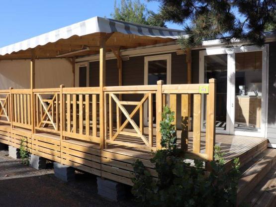 Mobil-home Excellence (4 habitaciones) 38-40 m² + terraza de madera