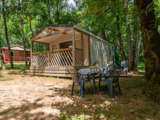 Mobilhome PREMIUM Puycelsi 2 habitaciones - aire acondicionado, Sábanas, terraza cubierta