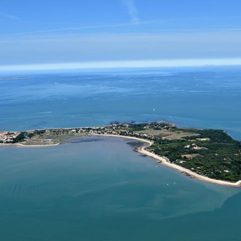 Vue aérienne de l’Île d'Aix 